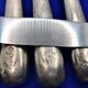 Lot de 6 petits couteaux de la marine en métal argenté soh
