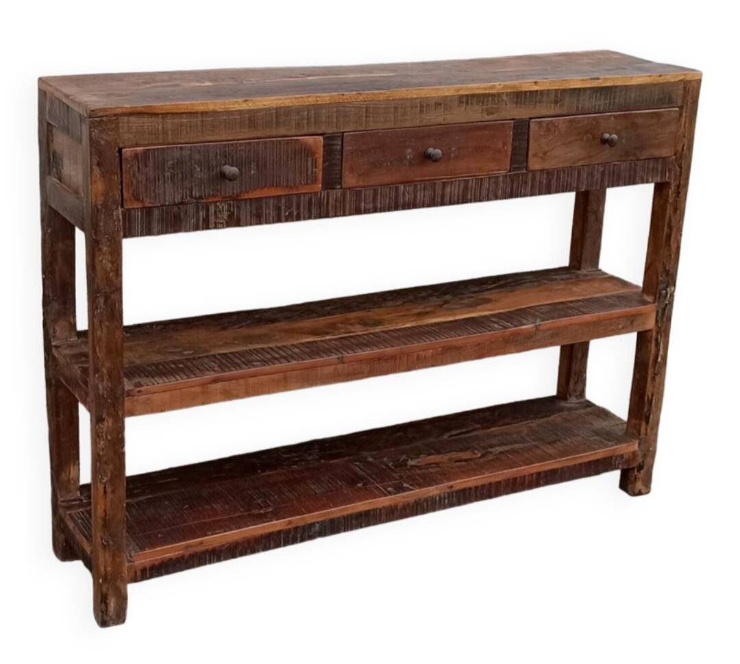 Old wooden console