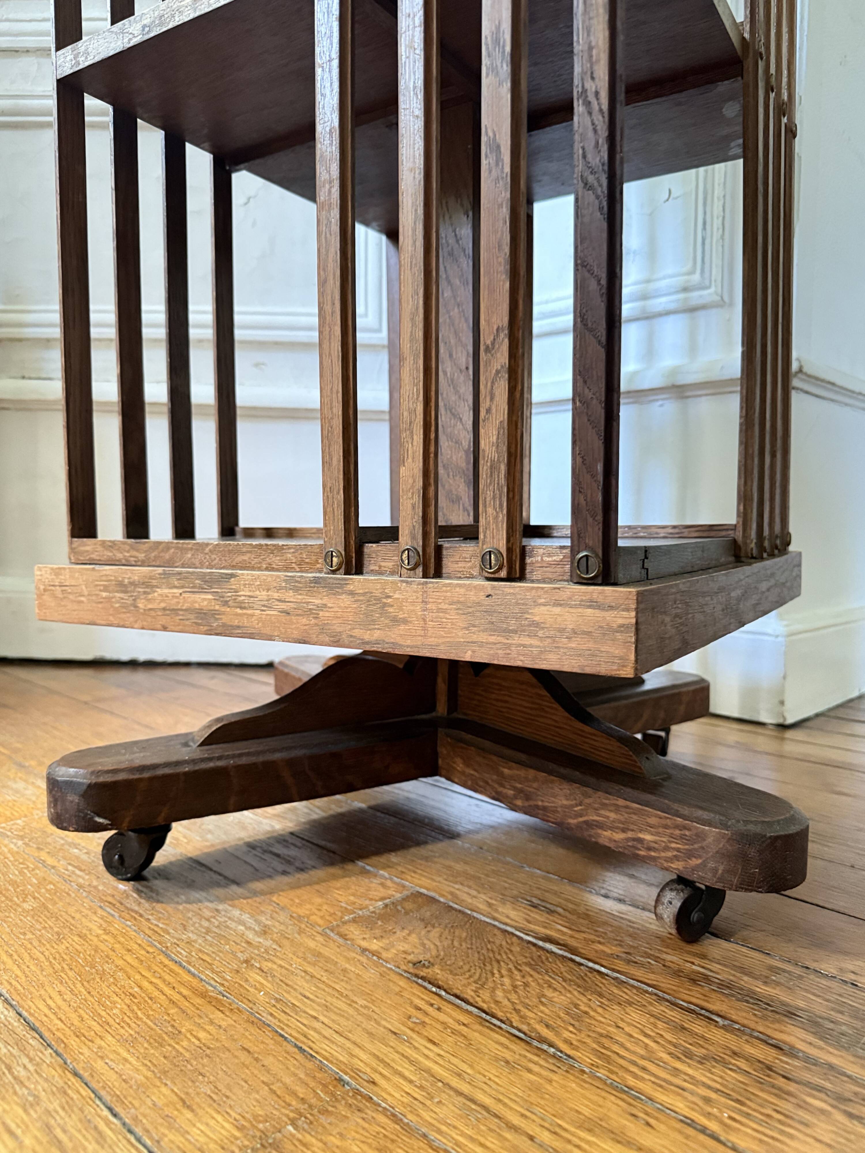 Large rotating library from the early 20th century