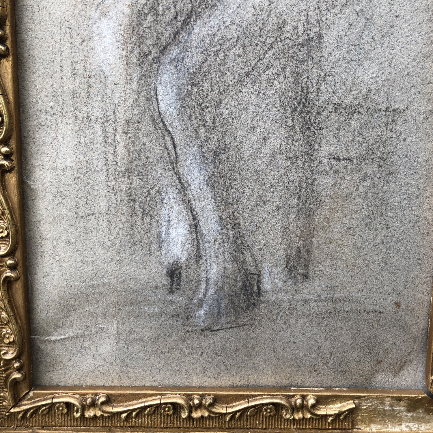 Drawing 30s "The seated woman"