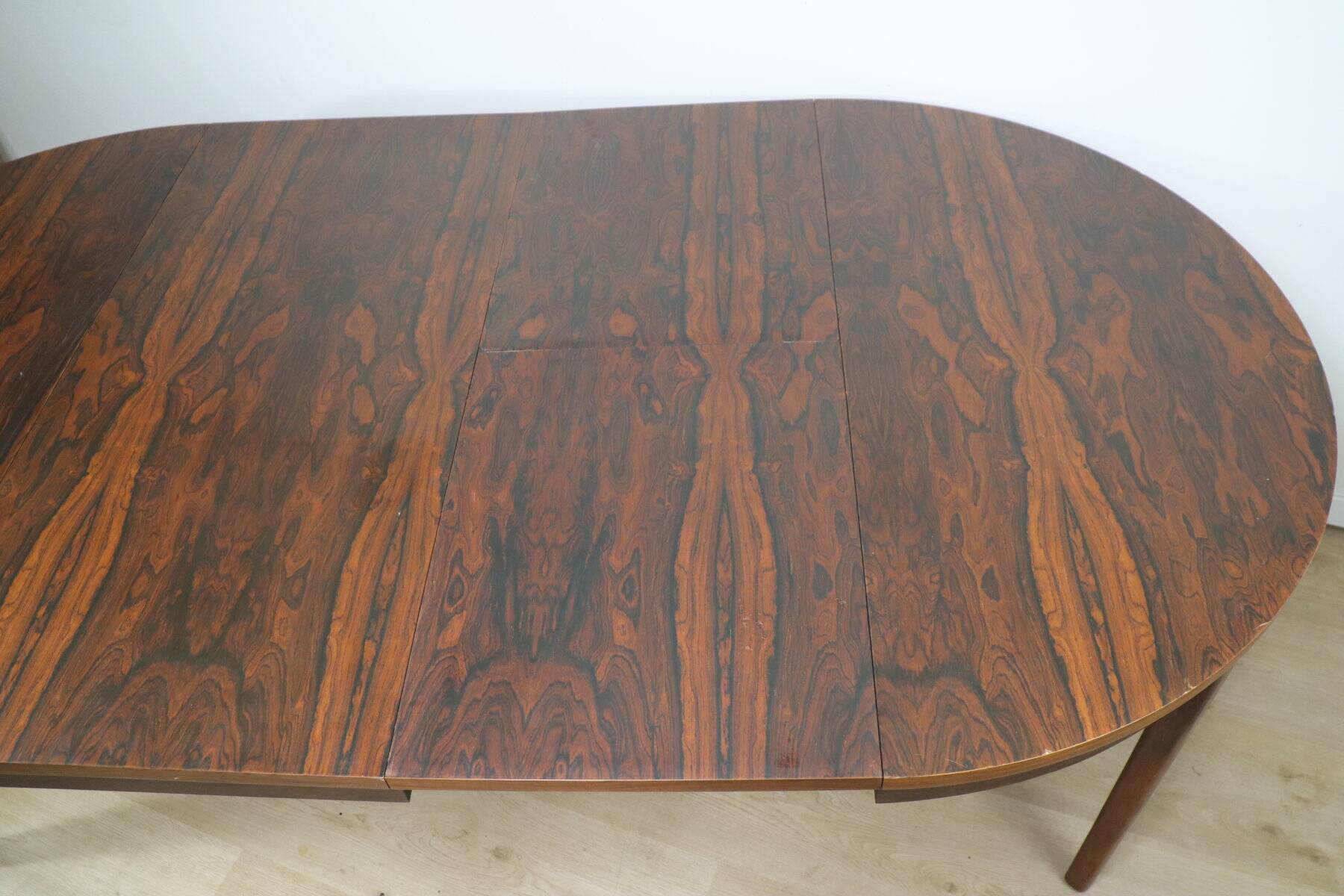 Vintage extendable rosewood dining table, 1960s