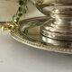 Silver Plated Grape Ice Bucket with Pedestal Tray, French ice bucket
