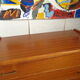 Scandinavian vintage dresser from the 60s teak feet compass