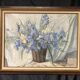 Georges prestat (1911-1994), bouquet aux iris, huile sur toile de 1946