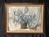 Georges prestat (1911-1994), bouquet of irises, oil on canvas from 1946