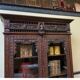 Antique impressive Breton display cabinet, bookcase