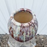 Vintage vase en grès vernissée