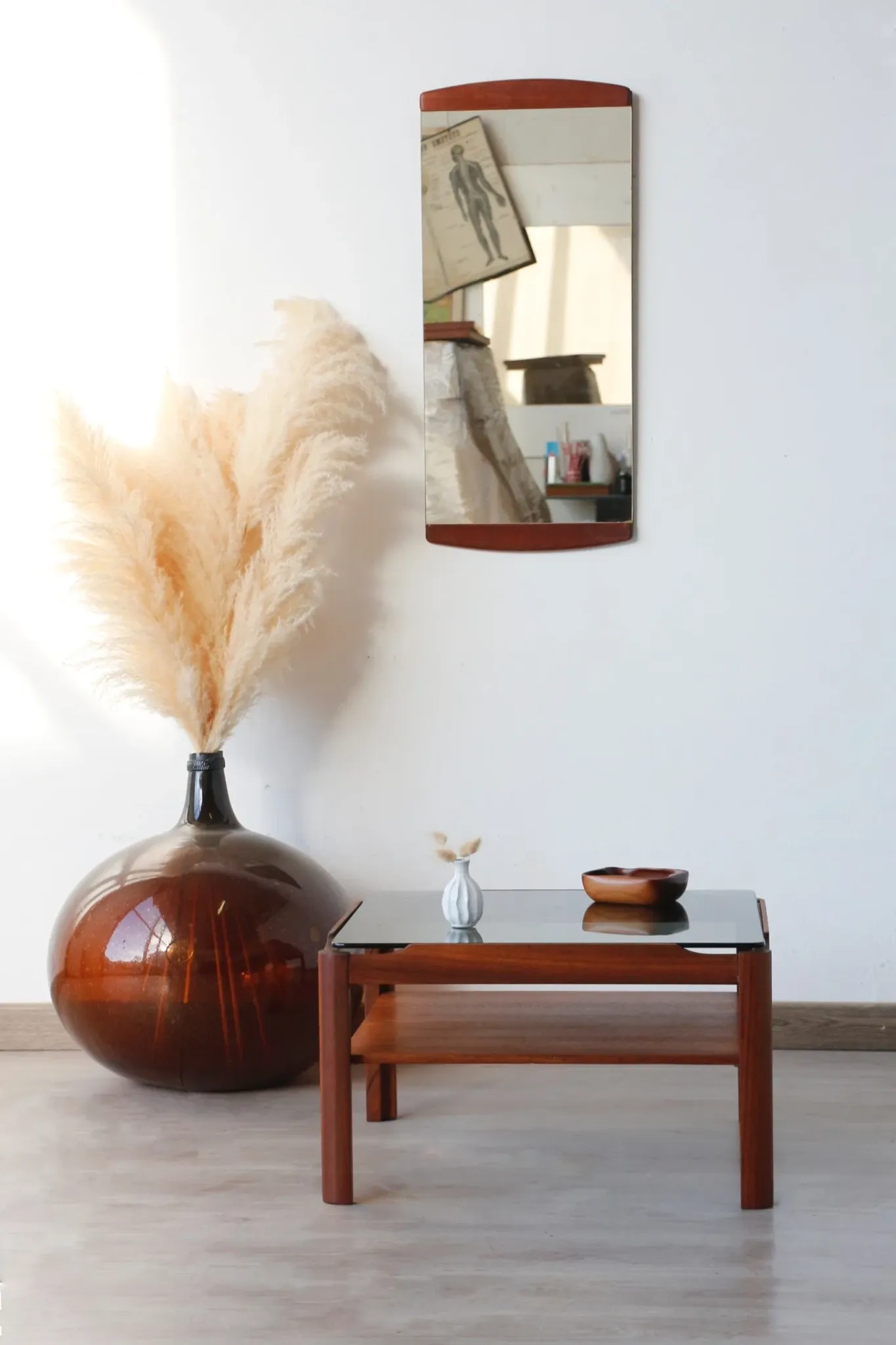Vintage square coffee table – Solid teak – Myer