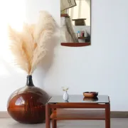 Vintage square coffee table – Solid teak – Myer