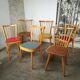 Set of 6 vintage chairs with mismatched bars