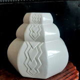 Art Deco cracked ceramic vase