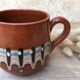 Paire de mugs en céramique marbrée