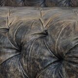 Chesterfield cowhide sofa