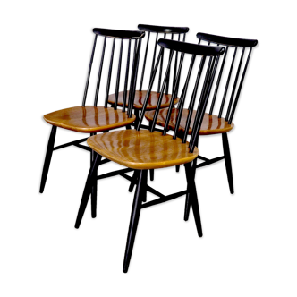 Series of 4 Scandinavian chairs