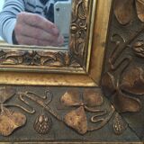 Mirror in gilded wood 66 x 50 cm