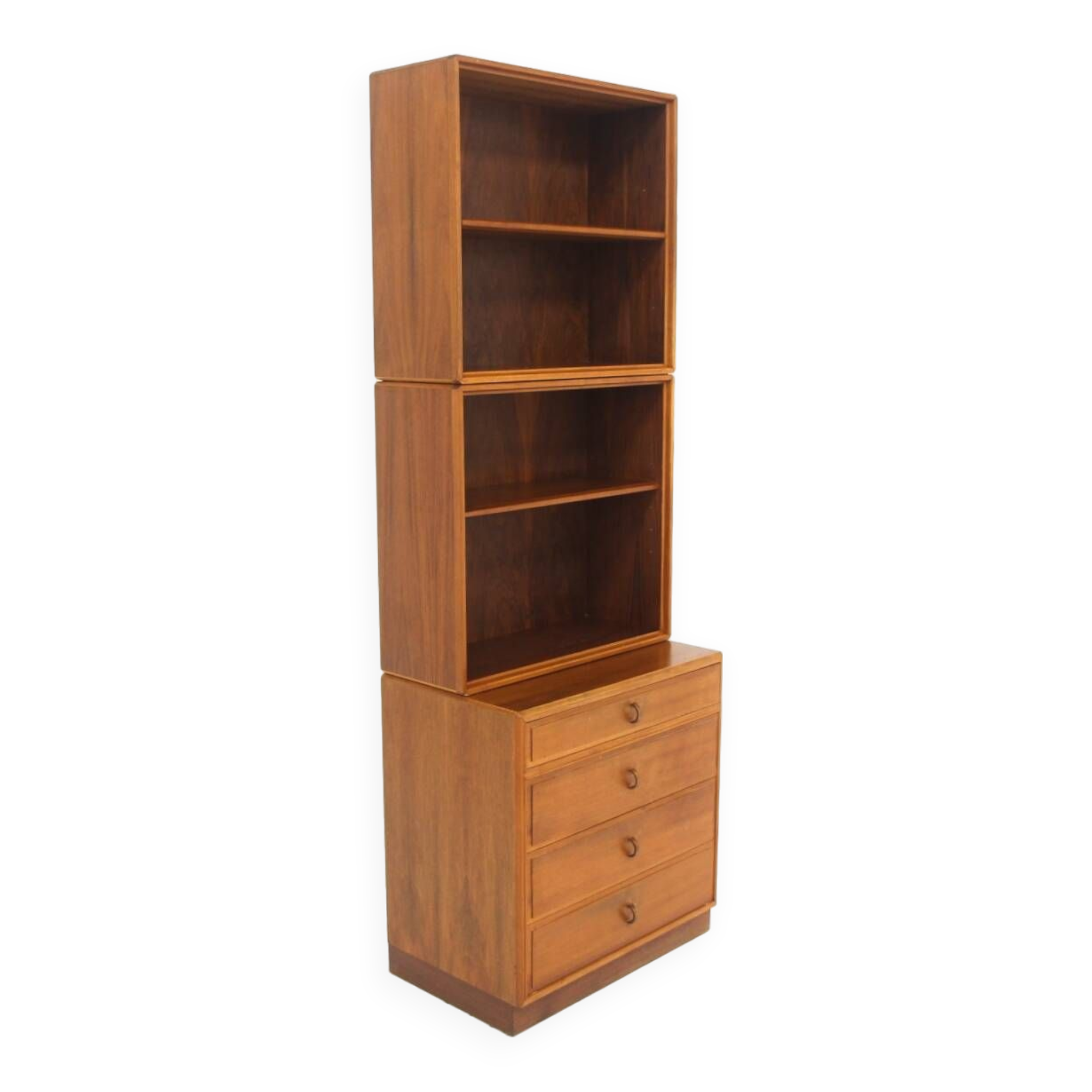 Scandinavian walnut bookcase by Bertil Fridhagen for Bodafors, Sweden, 1960