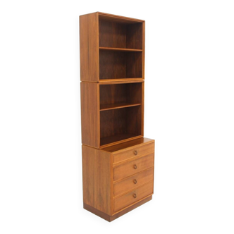 Scandinavian walnut bookcase by Bertil Fridhagen for Bodafors, Sweden, 1960