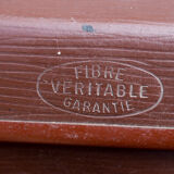 Authentic old suitcase 70 cm real fiber