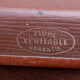 Authentic old suitcase 70 cm real fiber