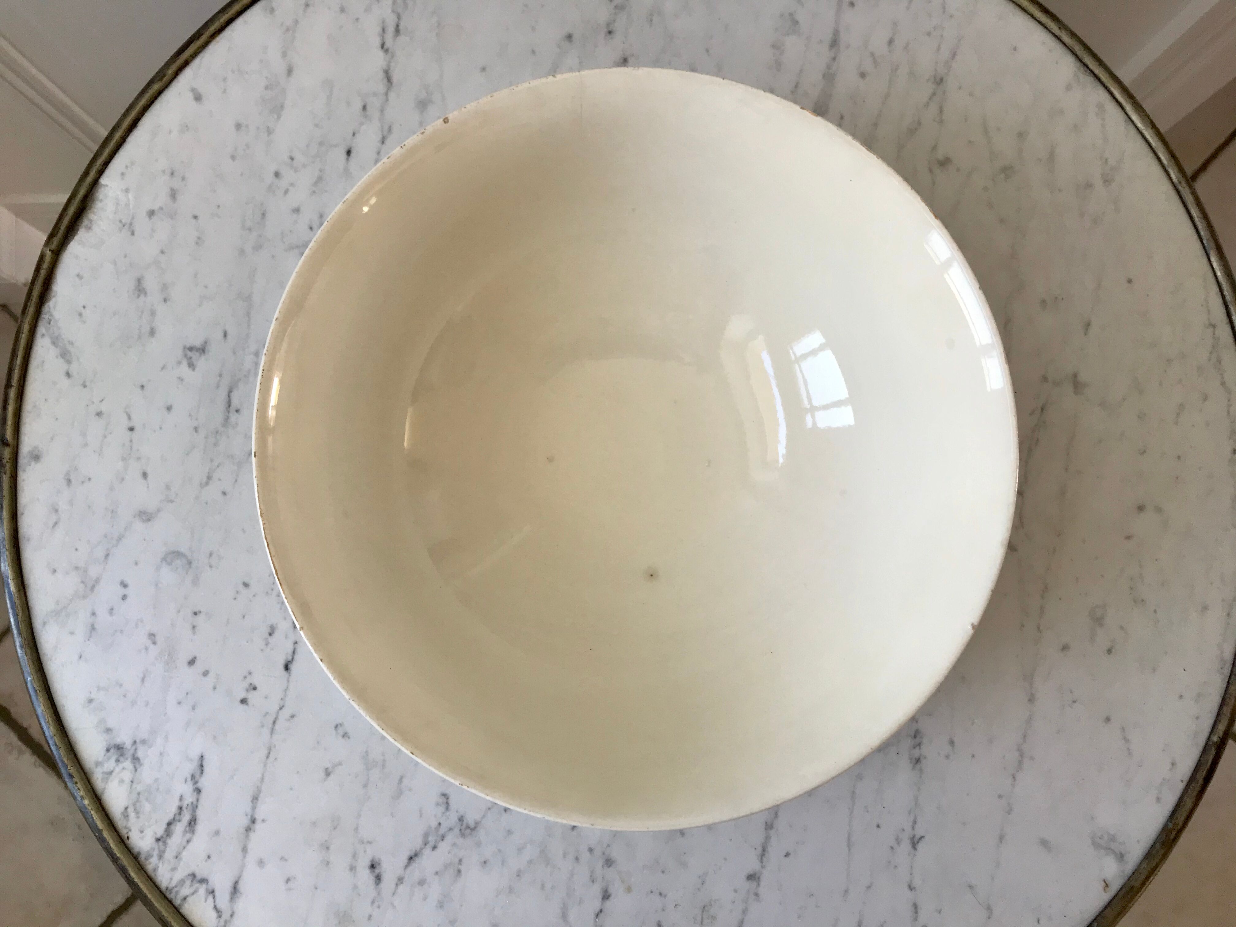 Salad bowl Badonviller blue klein 30s