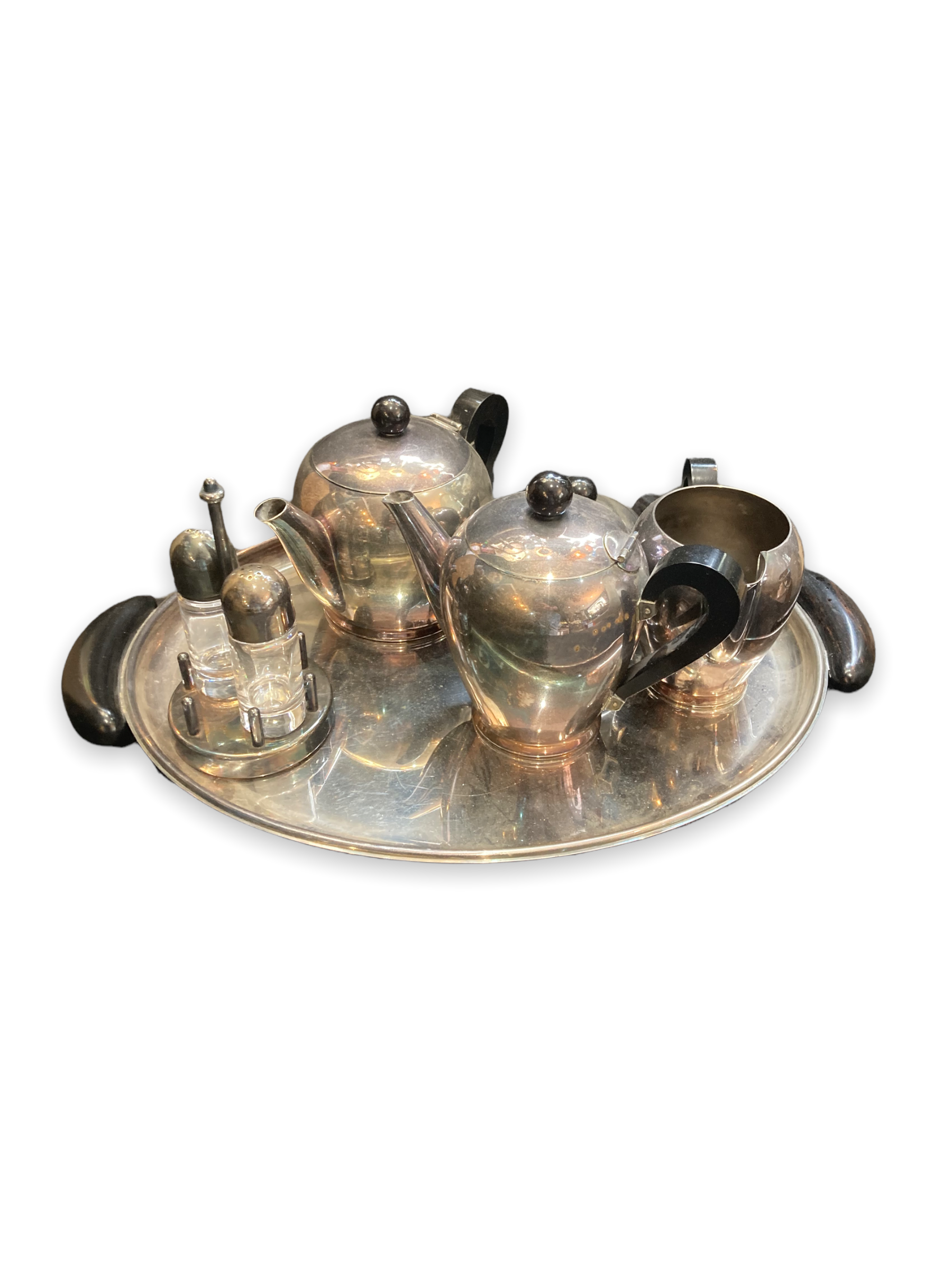 Tea or coffee service model "Bombè" by Alessi