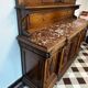 Two-part Renaissance-style buffet - Solid oak & marble, late 19th century