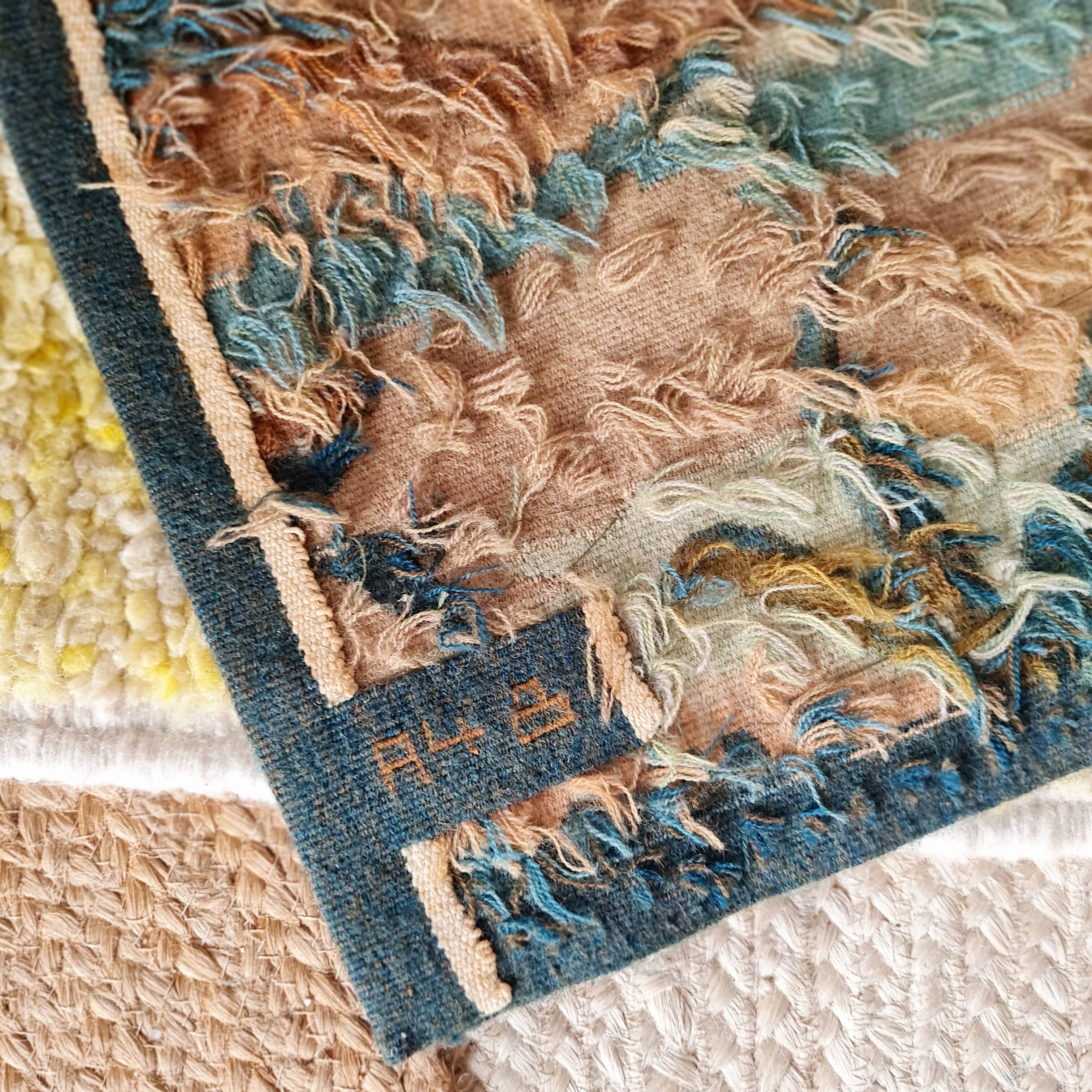 Tapisserie d’Aubusson signée Robert Four – paysage poétique XXe siècle