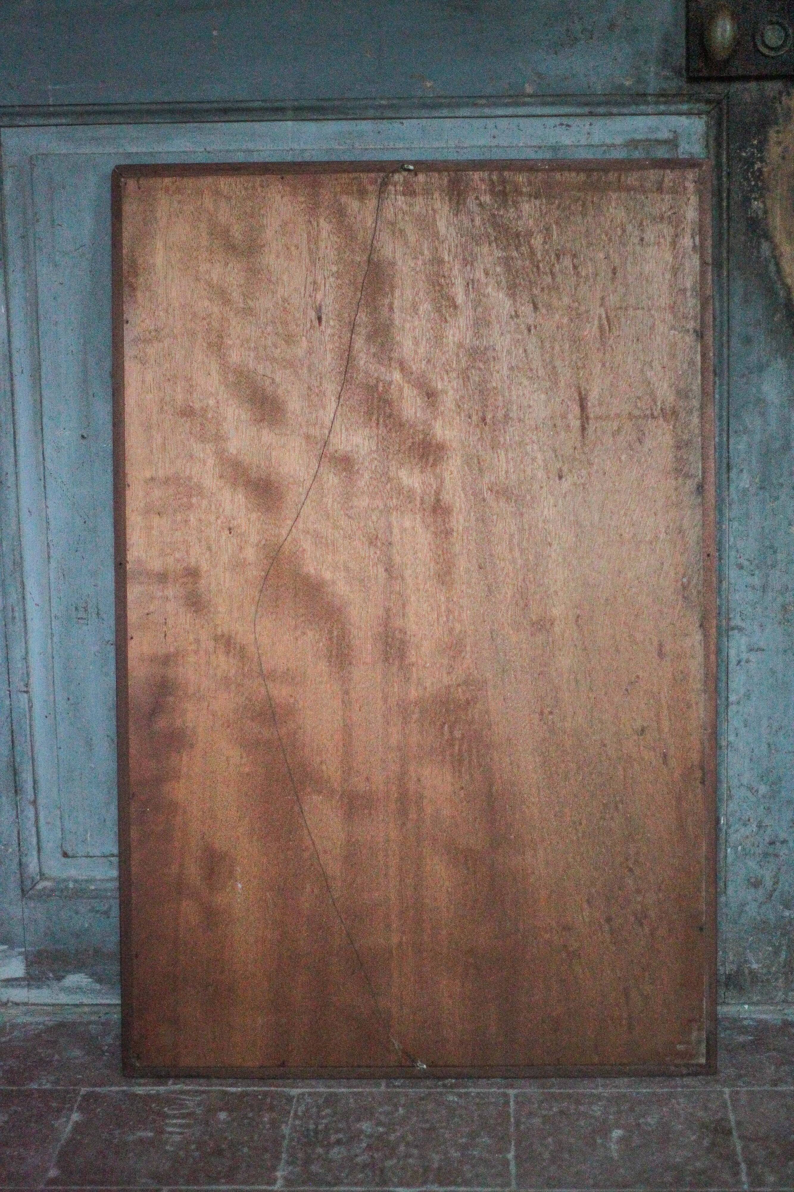 Large vintage wooden mirror, wall mirror, wall mirror, Scandinavian style