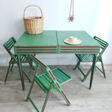 Vintage suitcase camping set