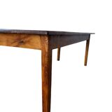 Grande table de ferme en orme massif 19ème siècle