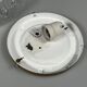 1960s/70s Ceiling Lamp, Flush Mount, Glass, Metal, Space Age Design