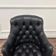 Chaise de bureau Chesterfield noire
