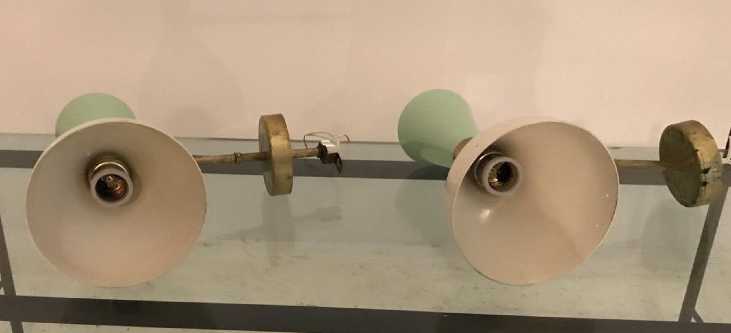 Pair wall sconces 1950