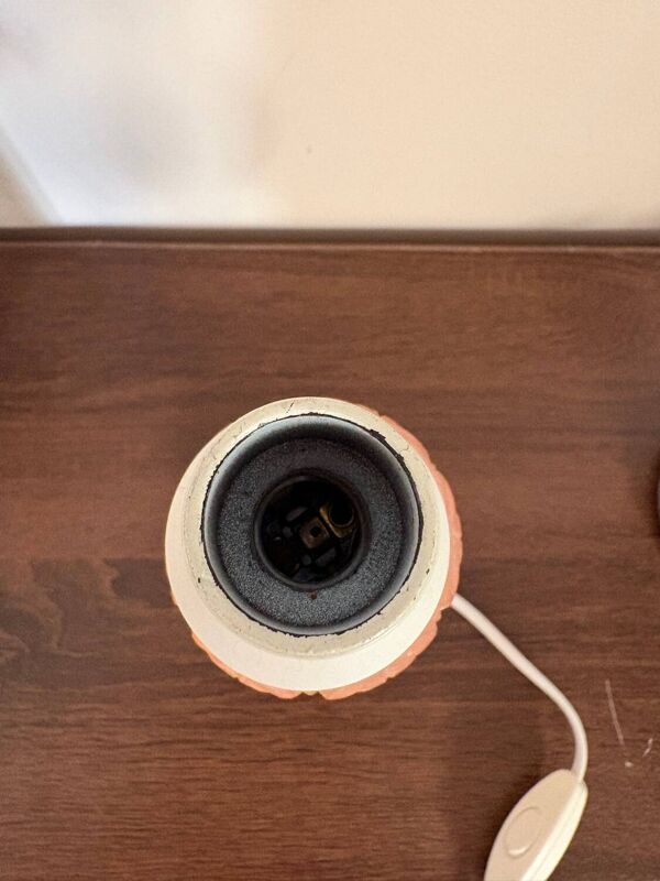 Pied de lampe en albâtre véritable