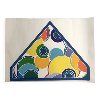 John Harrison LEVEE, Pyramid, 1970. Original screenprint signed in pencil