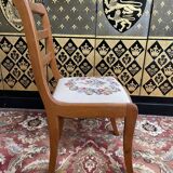 Suite of 8 English-style chairs with points