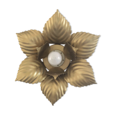 Applique fleur vintage dorée