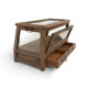 Wooden showcase with 2 drawers