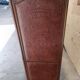 4-leaf wood and leather screen