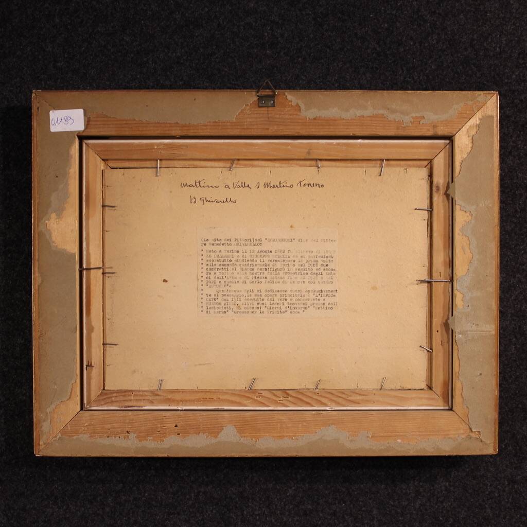 Signed Italian landscape painting from the 20th century