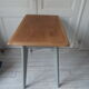 Desserte vintage vert de gris plateau en bois