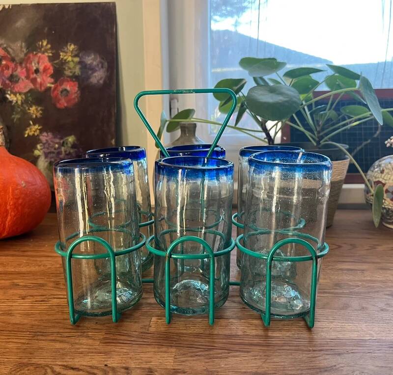 Vintage bubble glasses