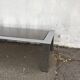 Table basse vintage chrome verre circa 1970