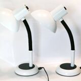 Pair of identical desk or bedside lamps 1970