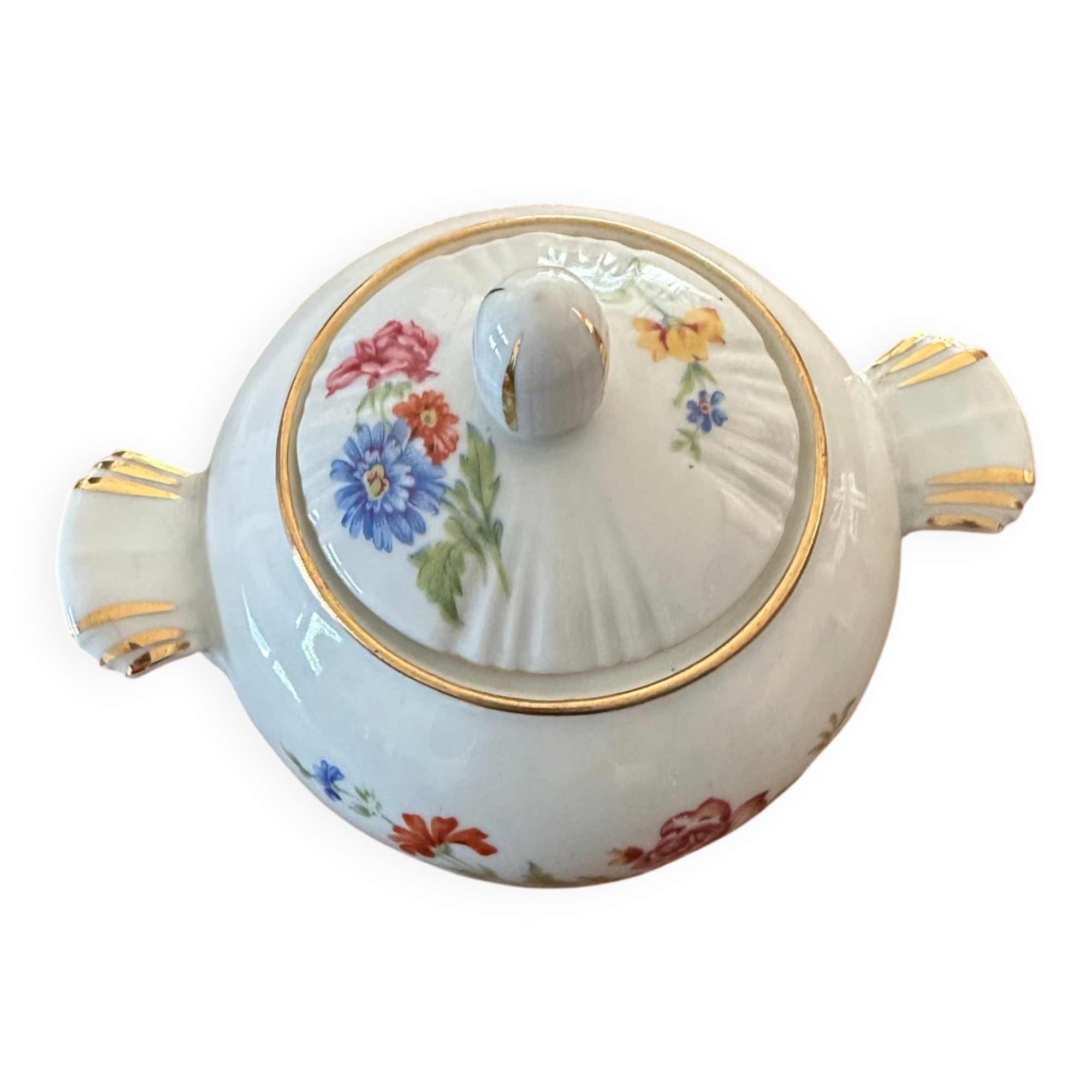 Sucrier motif fleurale