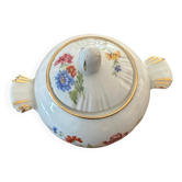 Sugar bowl with floral pattern