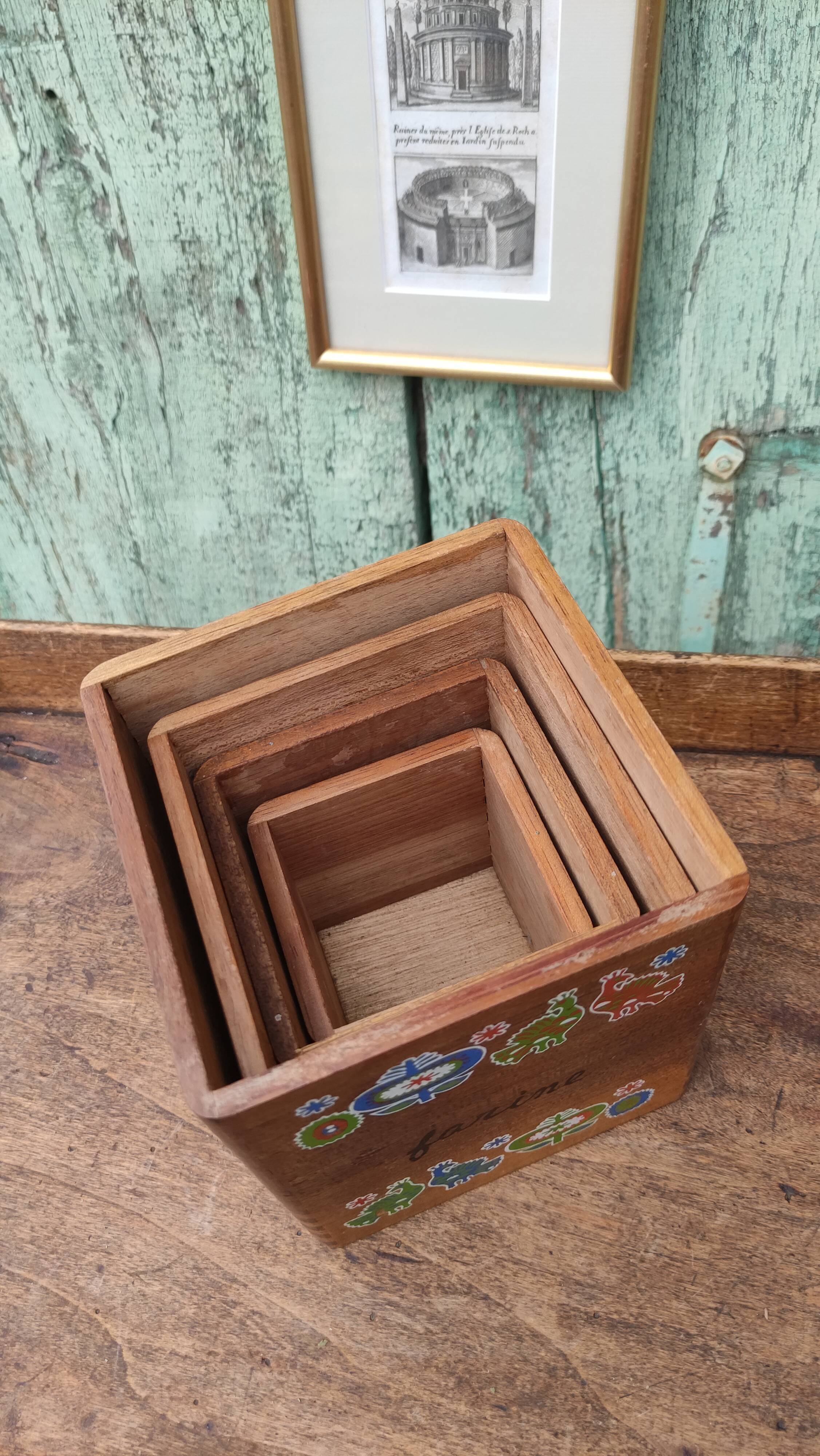 Pots à épices en bois français et anglais