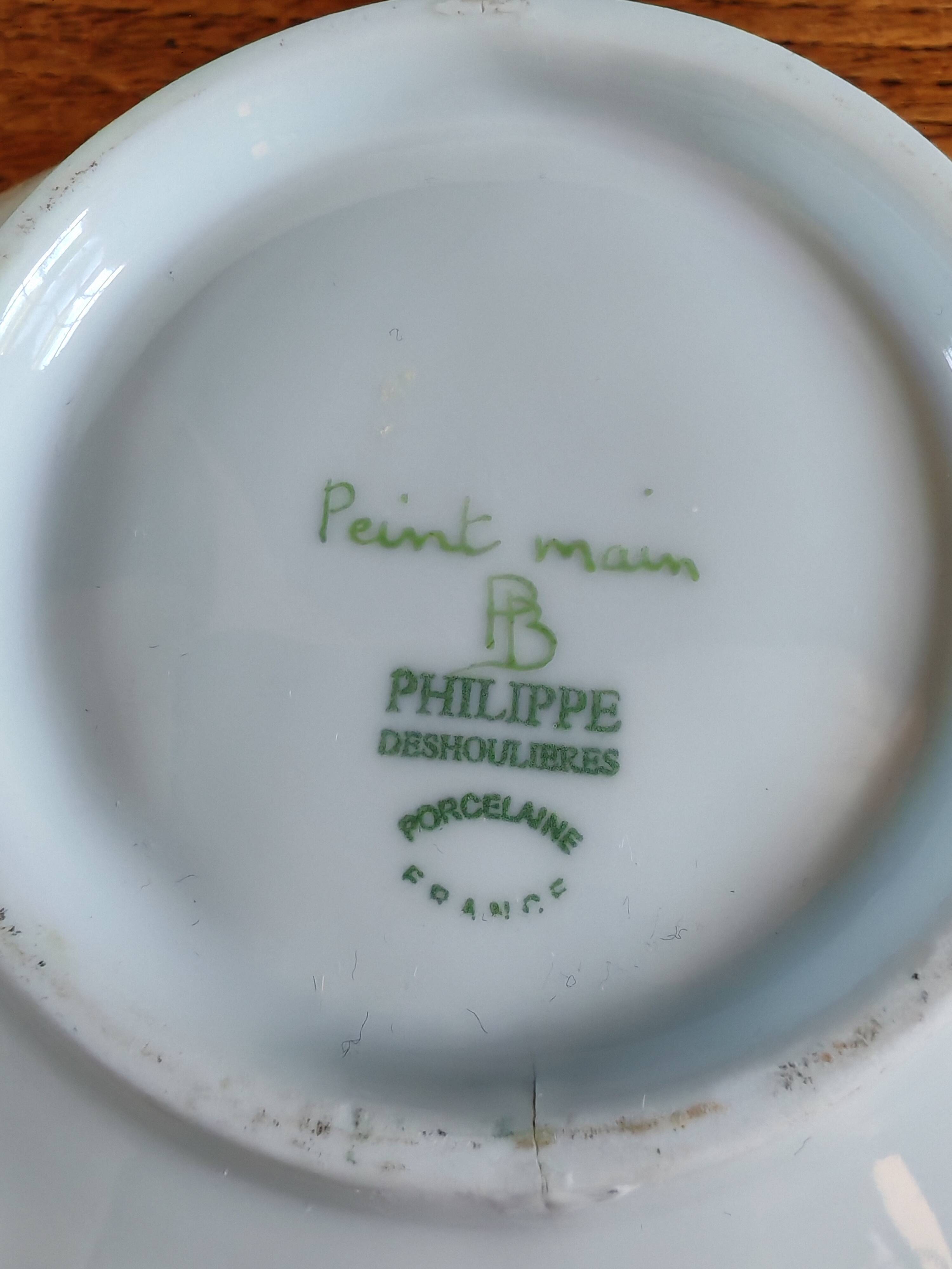 Philippe Deshoulières Limoges shell dish