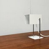 Mid-century minimalist German table lamp in cube by Kaiser Idell Leuchten, 1960s.