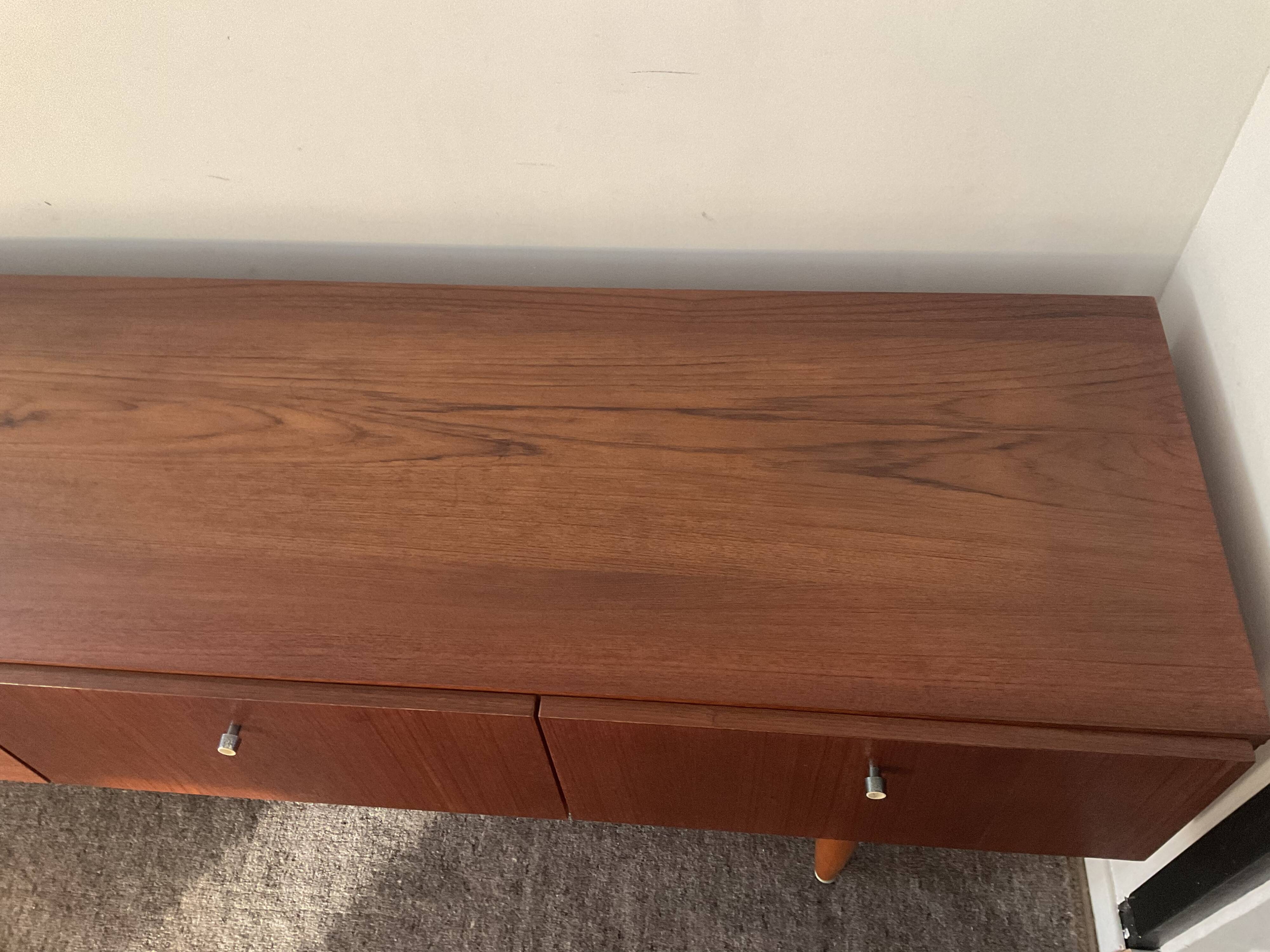 Scandinavian teak row from the 60s and 70s